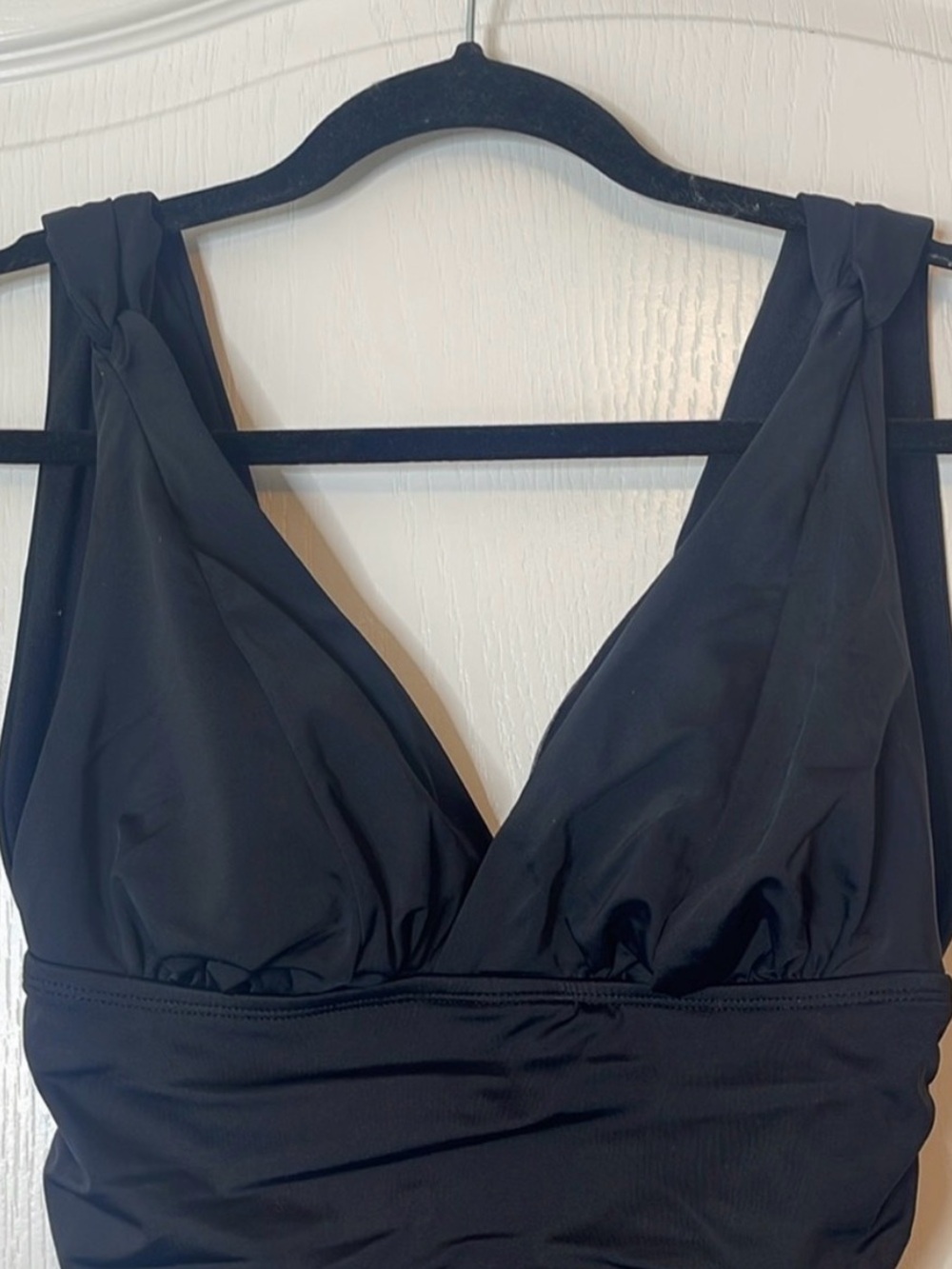 Time and Tru One Piece Swimsuit Black Size Medium